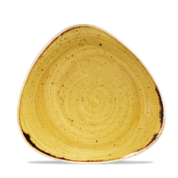 Stonecast Mustard Seed Yellow Triangle Plate